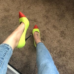 Neon heels